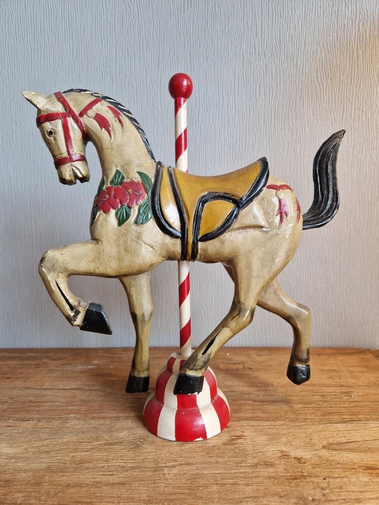 Houten carrousel paard kermis, Antiek en Kunst, Ophalen of Verzenden