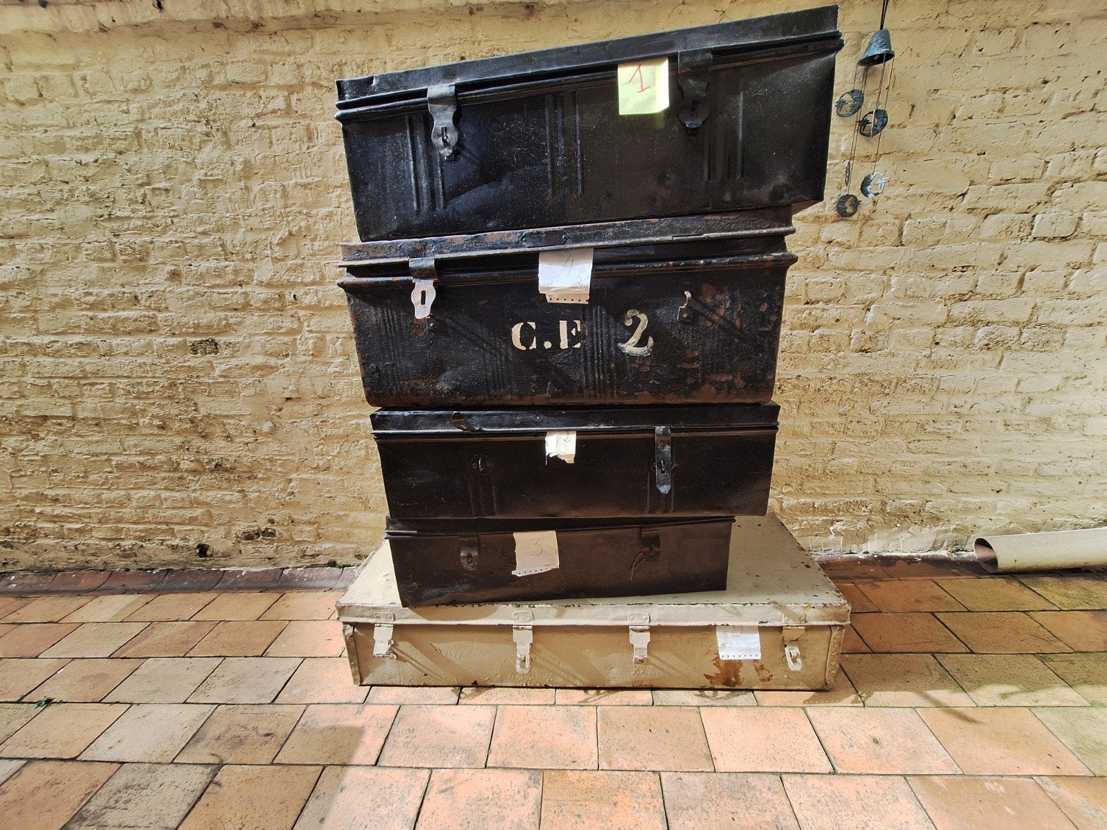 Lot de coffres, Maison & Meubles, Accessoires pour la Maison | Coffres, Métal, Enlèvement
