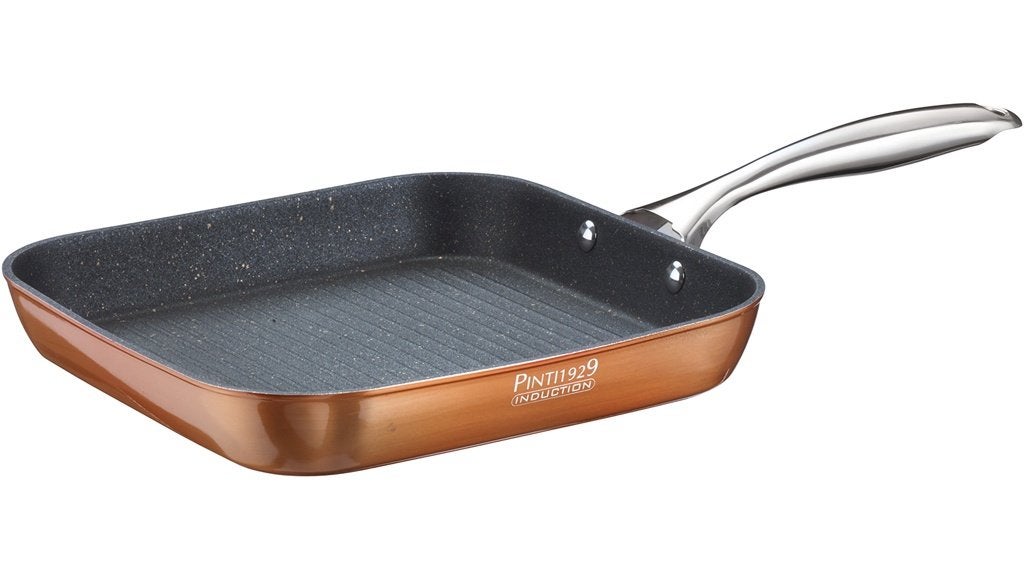 Nieuw | Grillpan 26x26cm | Pintinox Materic | Koper kleurig, Braadpan, Ophalen of Verzenden, Nieuw, Aluminium