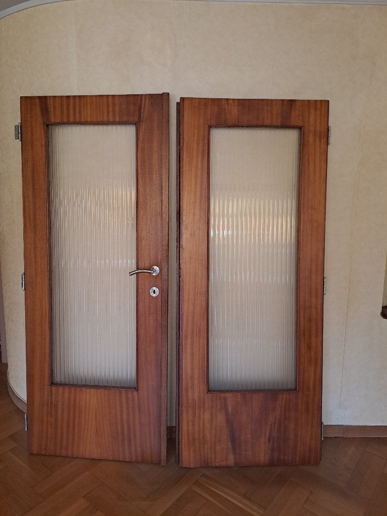 DOUBLE PORTE intérieure vitrée intacte, 160 cm ou plus, Enlèvement, Utilisé, Autres types