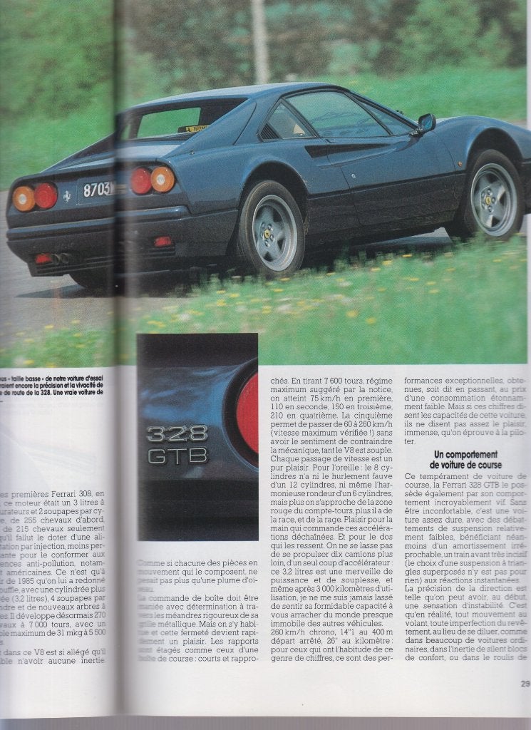 Ferrari 328 GTB voiture de collection, Envoi, Utilisé, Ferrari