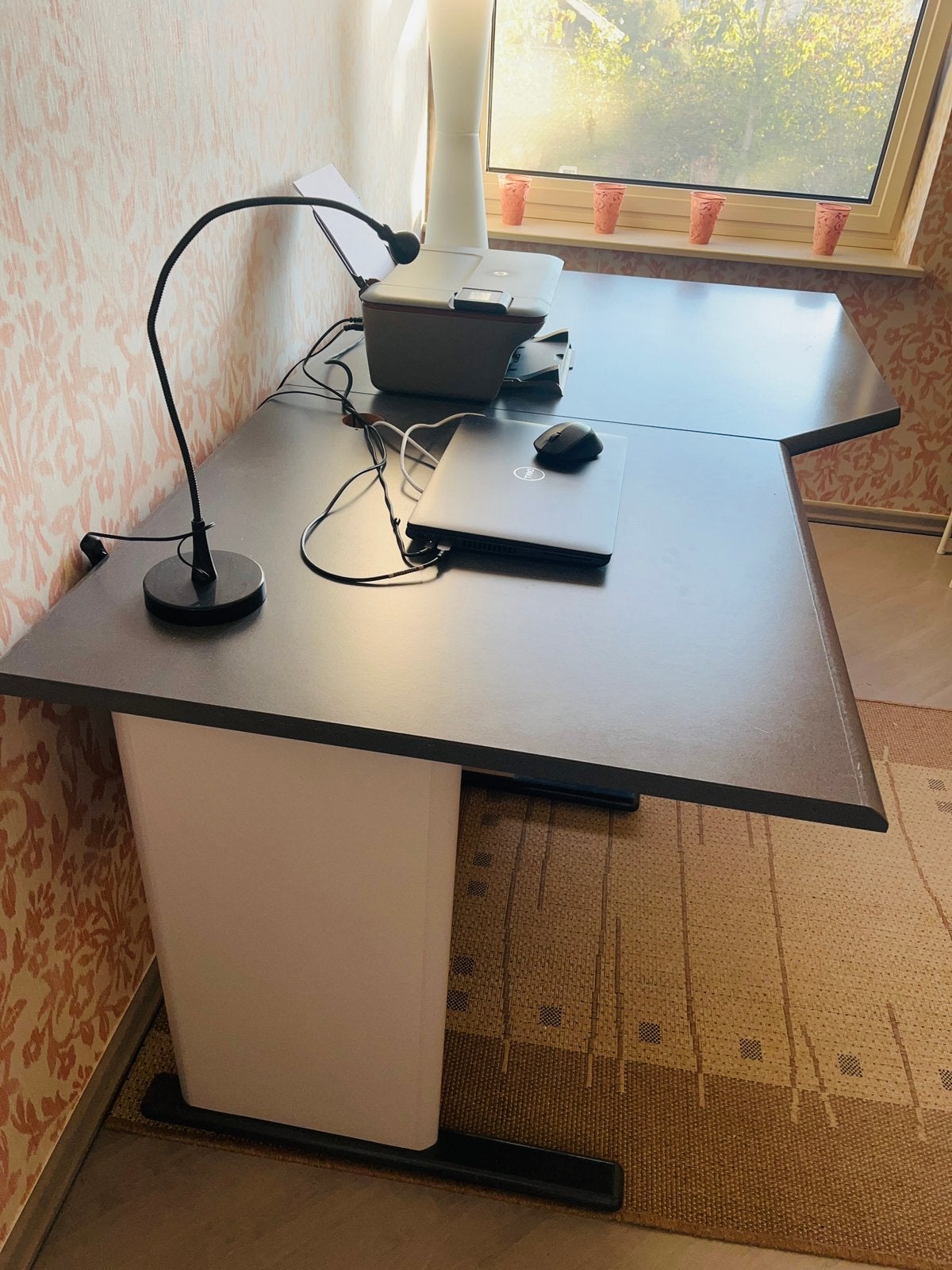 Mobilier de bureau gris robuste, Maison & Meubles, 180 cm, 100 cm, Enlèvement, Utilisé