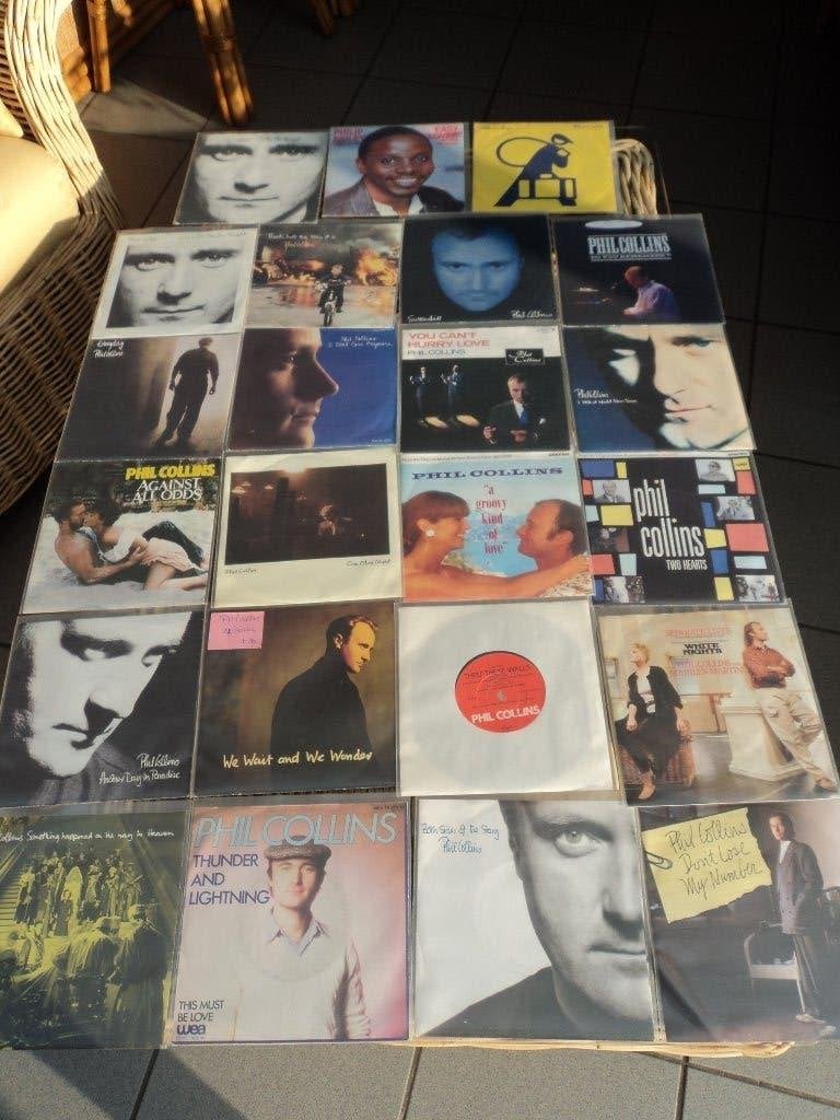 Phil Collins: zeer mooi lot van 23 singles voor 30 euro!, Cd's en Dvd's, 7 inch, Ophalen of Verzenden, Pop, Overige typen