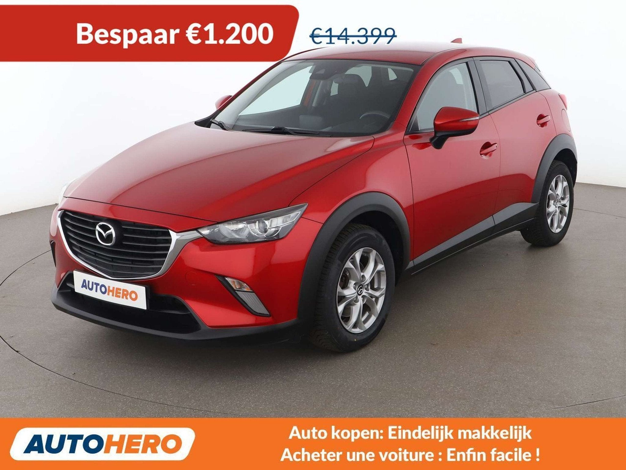 Mazda CX-3 2.0 Attraction (bj 2018), Auto's, Voorwielaandrijving, Stof, Gebruikt, Zwart