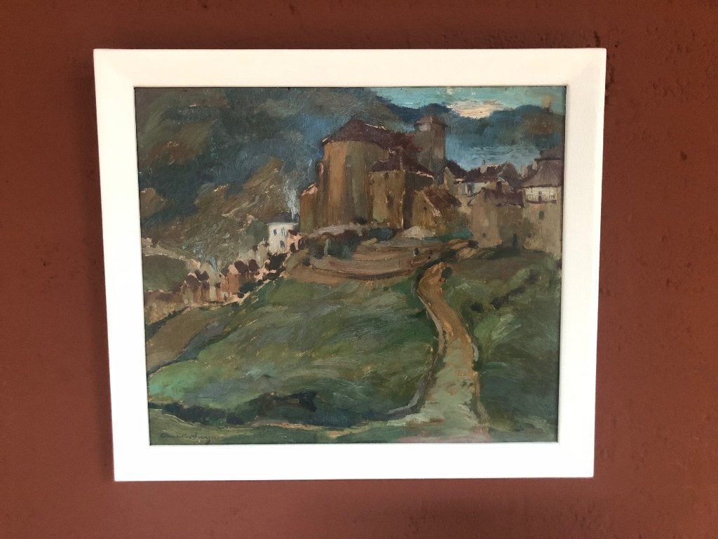 Charles Swyncop Schilderij Kunst impressionisme, Antiek en Kunst, Paneel, Impressionistisch, Ophalen of Verzenden, Gedateerd