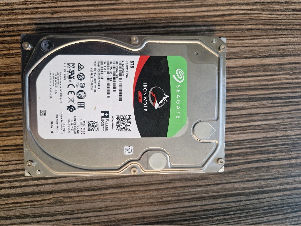 Disque dur Seagate IronWolf Pro 8TB, Enlèvement ou Envoi, Interne, Utilisé, Seagate
