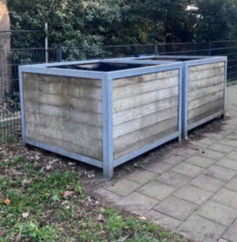 boom/plantenbak, Tuin en Terras, Ophalen, Gebruikt, 100 cm of meer, Vierkant
