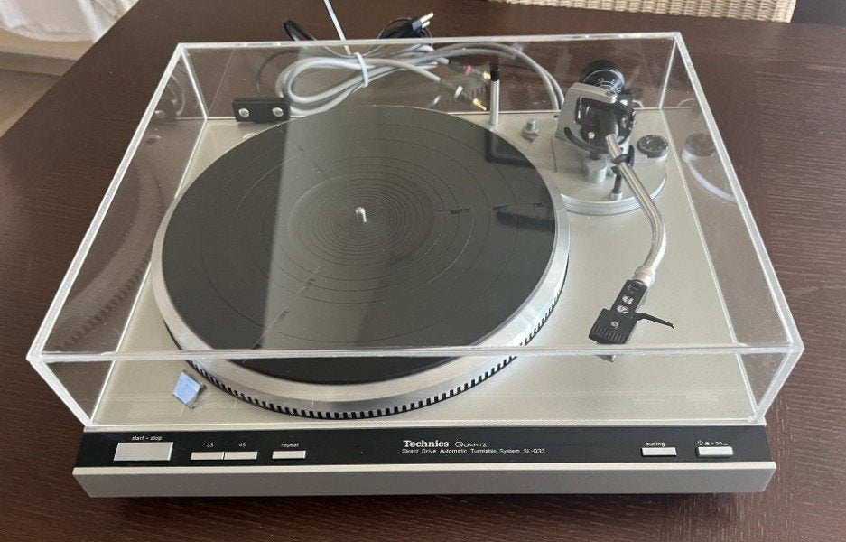 Technics SL-Q33 gereviseerd, nieuwe kap, Ophalen, Automatisch, Zo goed als nieuw, Platenspeler