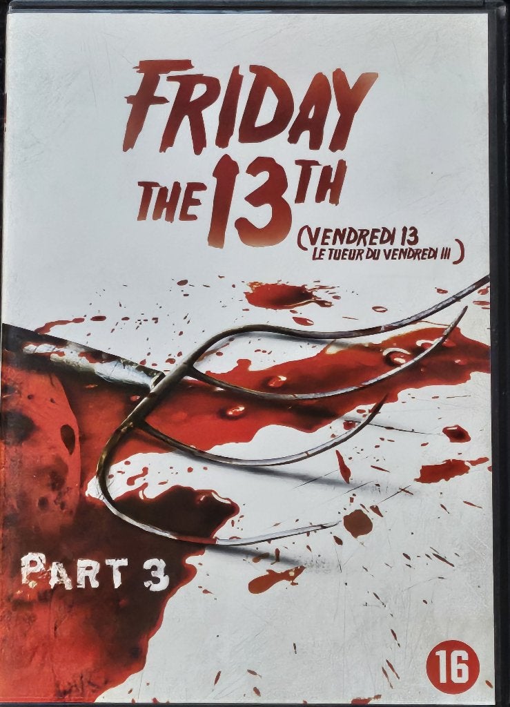 Friday The 13th Part 3 (1982), Cd's en Dvd's, Ophalen of Verzenden, Zo goed als nieuw, Engels, Nederlands