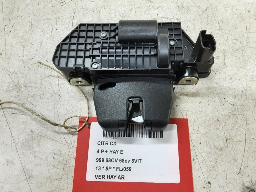 SERRURE COFFRE Citroën C3 (SC) (01-2009/01-2017), Autos : Pièces & Accessoires, Citroën, Mevr. I. Hauben, Haillon arrière, Utilisé