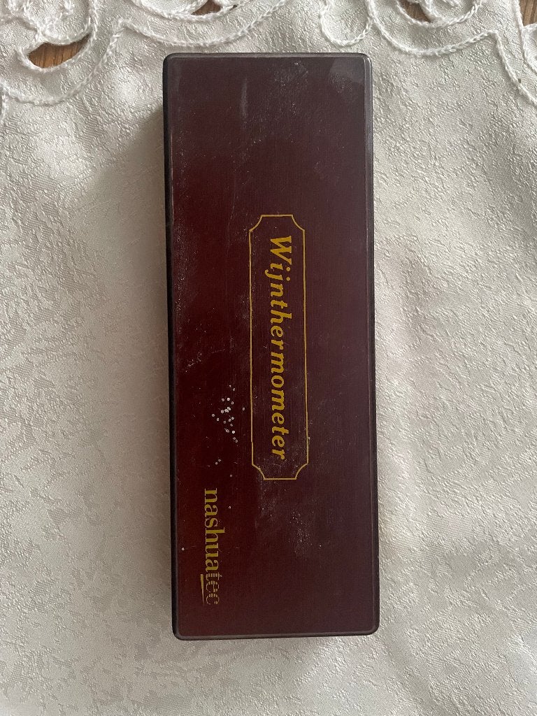 Oude wijn thermometer, Verzamelen, Ophalen, Gebruikt, Frankrijk, Rode wijn