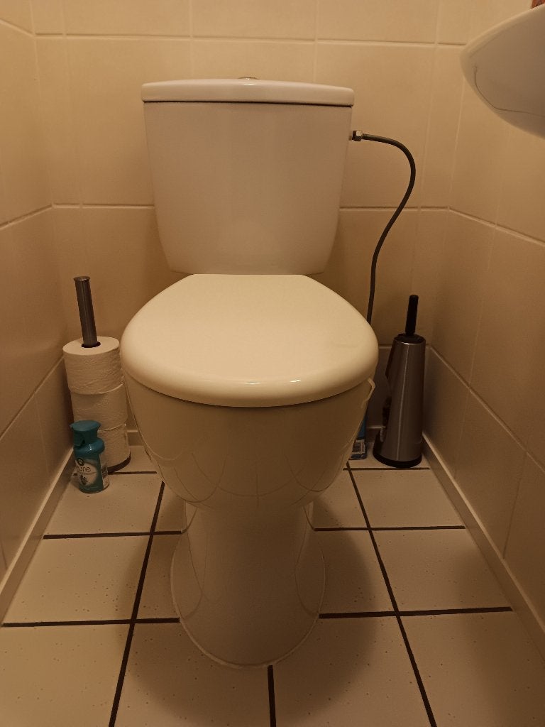 WC + lavabo + robinet + brosse de toilette, Bricolage & Construction, Sanitaire, Enlèvement, Comme neuf, Inox, Autres types