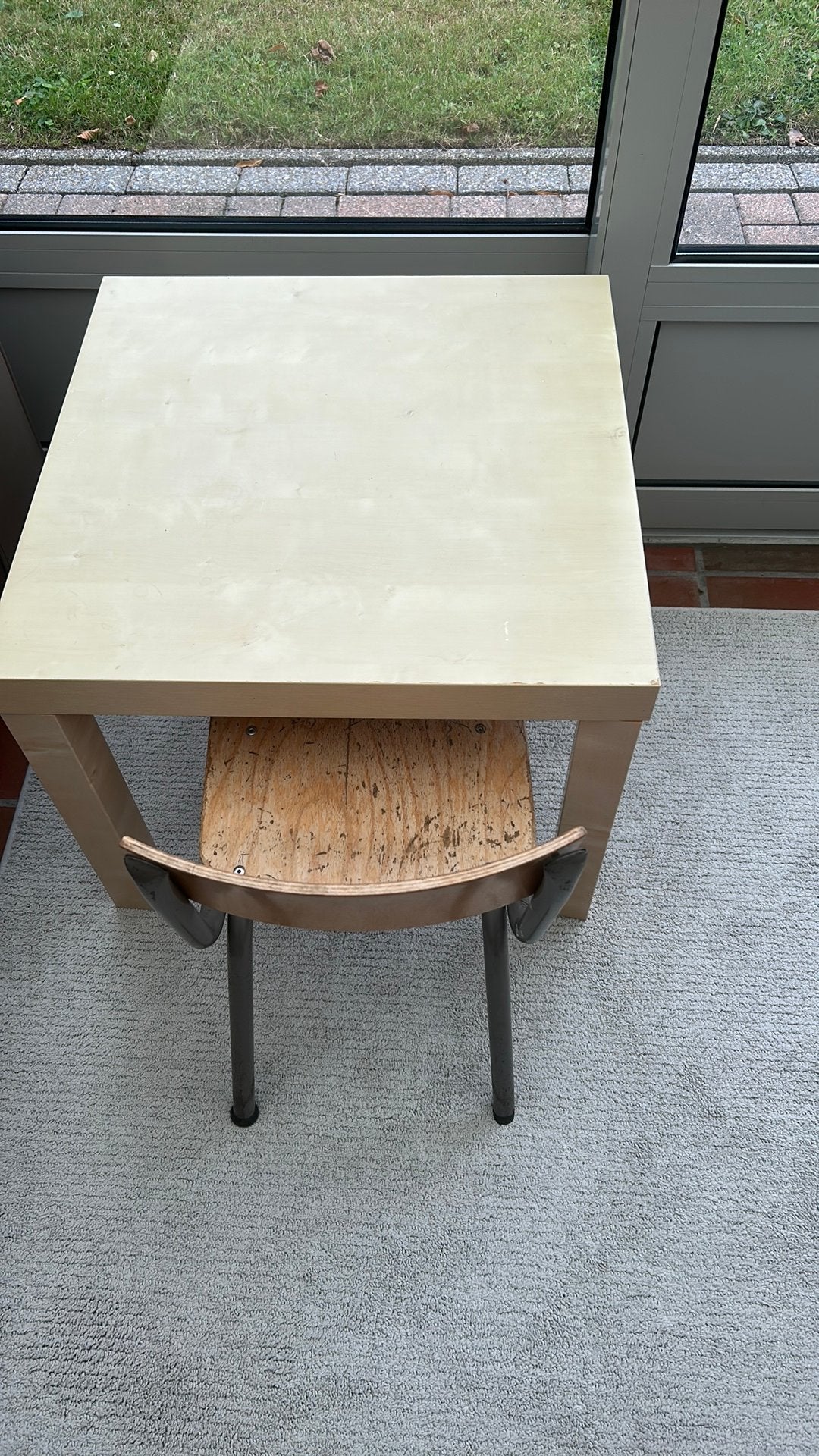 Tafeltje met een kinderstoeltje, Kinderen en Baby's, Ophalen, Gebruikt, Tafel(s) en Stoel(en)