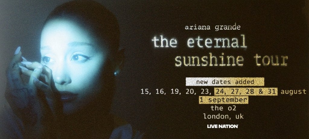 Places de concert ARIANA GRANDE Londres 2026, Tickets & Billets