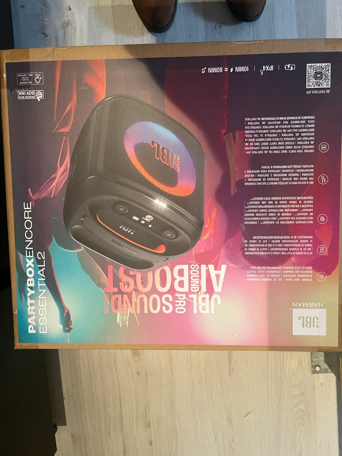Enceinte connectee jbl partybox encore essential 2, TV, Hi-fi & Vidéo, Neuf, Haut-parleur central, JBL, 60 à 120 watts