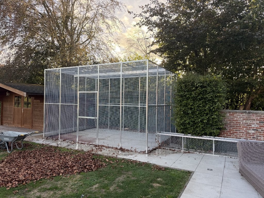 parc à chats de 20 m² avec tunnel, Enlèvement, Comme neuf