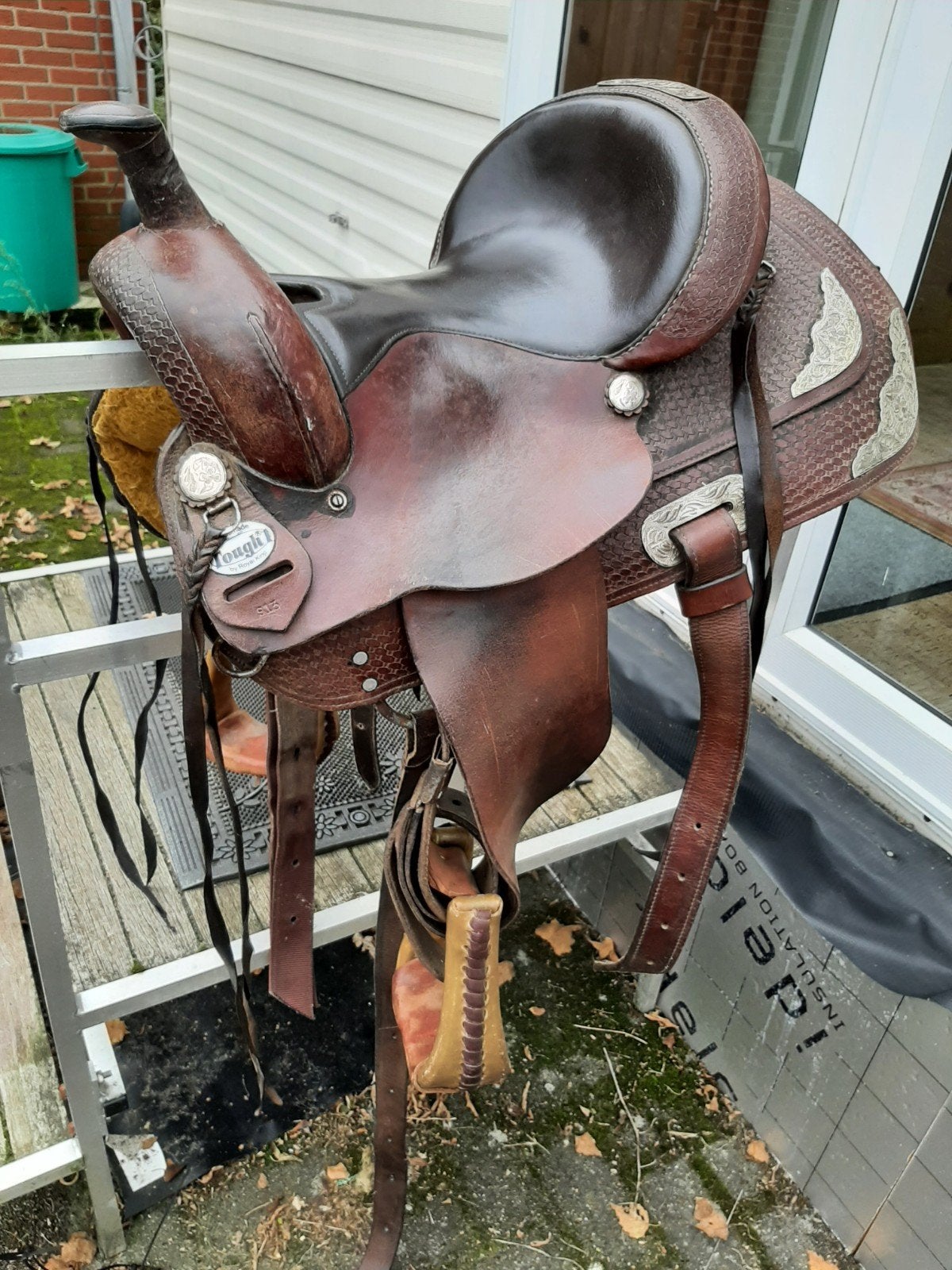 selle Western Pony, Étriers inclus, Enlèvement, Utilisé, Siège creux