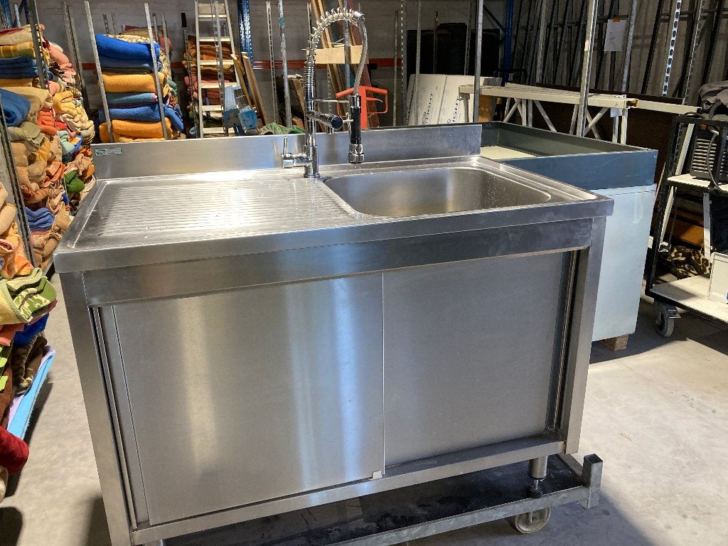 horeca spoelbak wasbak, Ophalen