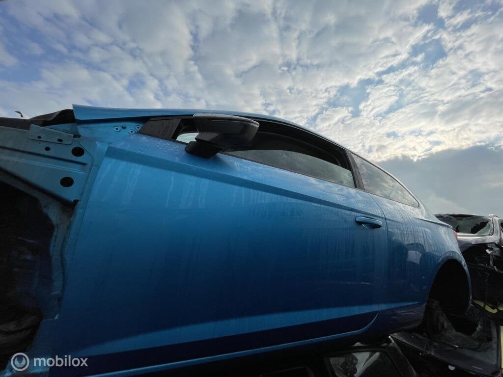 Voordeur links origineel blauw Seat Leon 5F ('13->), Enlèvement ou Envoi, Utilisé, Porte, Seat