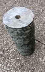 Borrelsteen in natuursteen, Tuin en Terras, Waterpartijen en Fonteinen, Ophalen, Zo goed als nieuw, Hardsteen, Waterornament