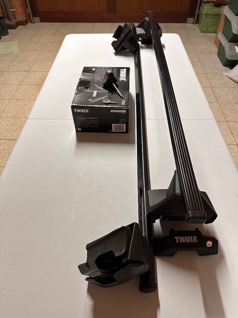 Dakdragers Thule met Evo Clamp 7105, Enlèvement, Comme neuf