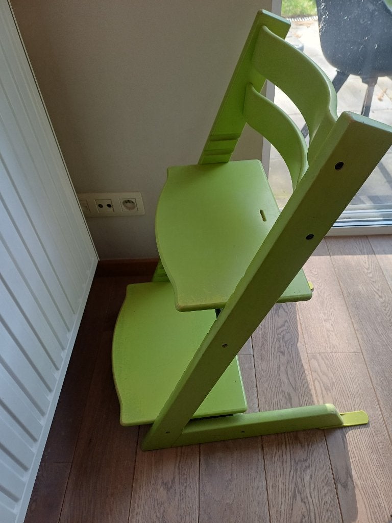Tripp Trapp meegroeistoel Stokke, Kinderen en Baby's, Ophalen, Gebruikt, Meegroeistoel, Aanschuifbaar