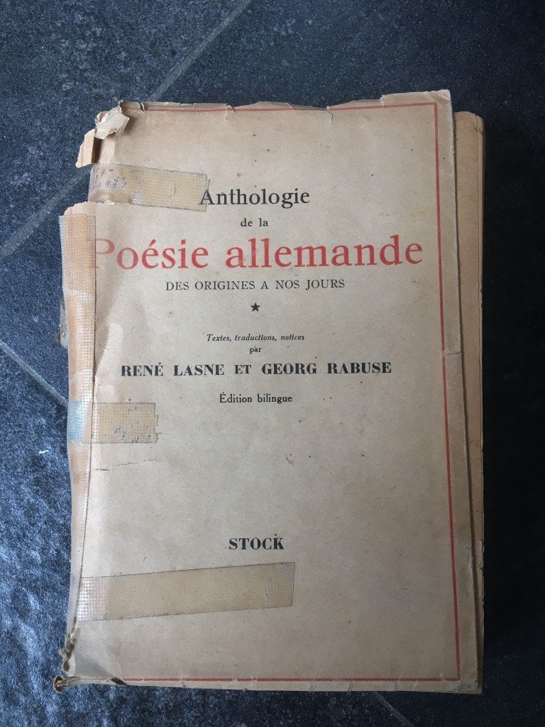 Anthologie de la poésie allemande - Goethe,..., Enlèvement ou Envoi