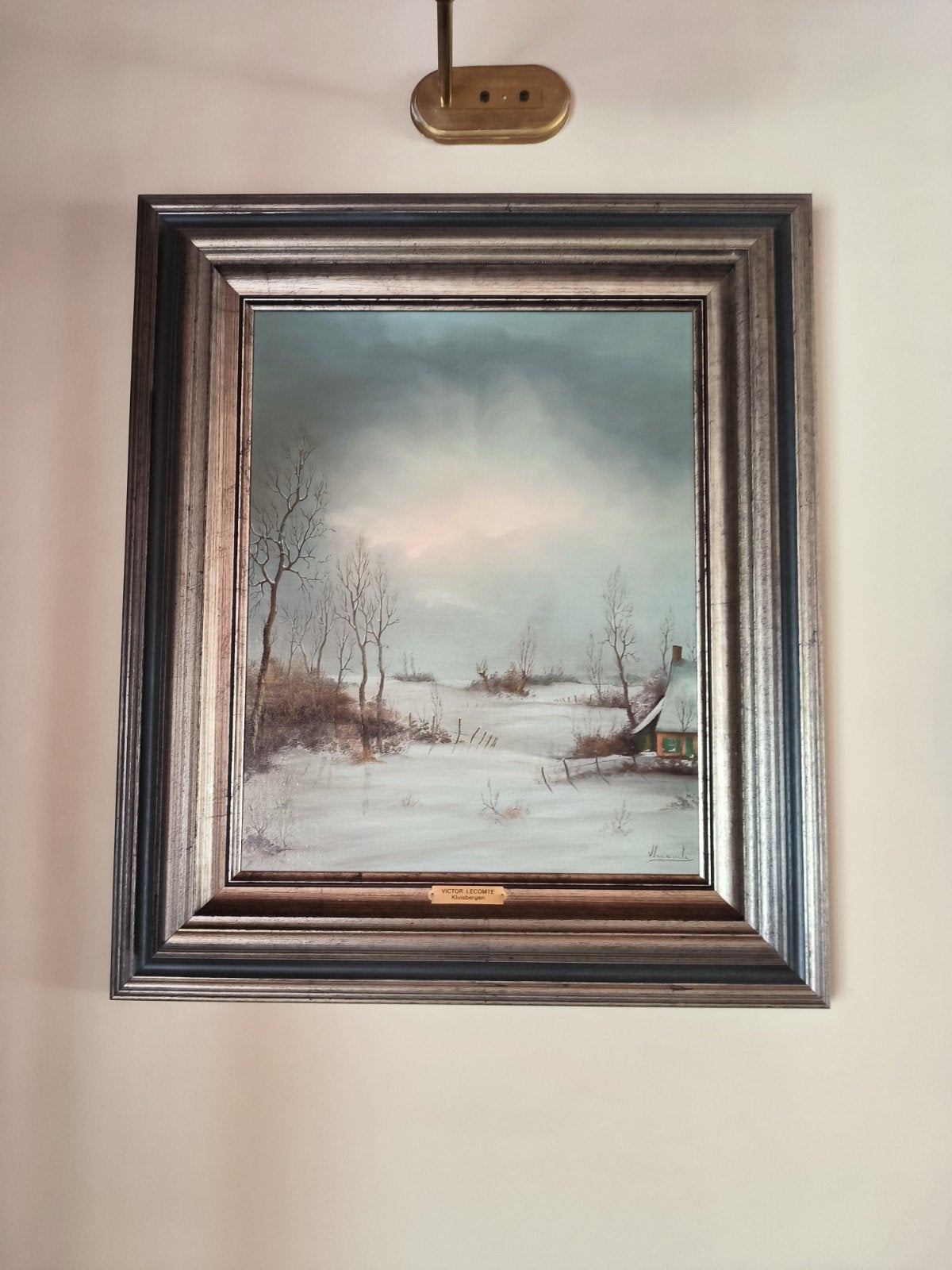 Schilderij Victor Lecompte, Antiek en Kunst, Kunst | Schilderijen | Klassiek, Ophalen