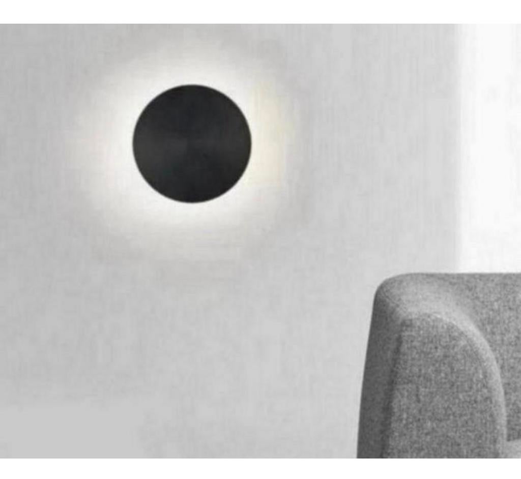 Creatieve Wandlamp wand-lamp LED zwart cirkel rond 30 cm, Ophalen of Verzenden, Nieuw, Cirkel, Led-lamp