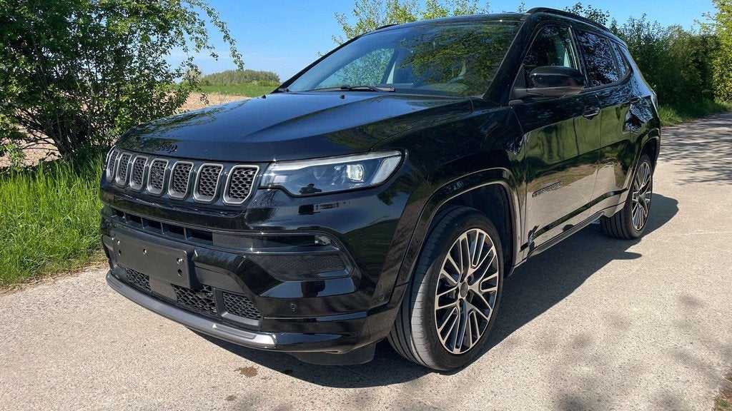 Jeep Compass Compass 1.5 Turbo MHEV Summit DCT Prix TVAC Ful, Auto's, Jeep, Gebruikt, Zwart, 4 cilinders, Zwart