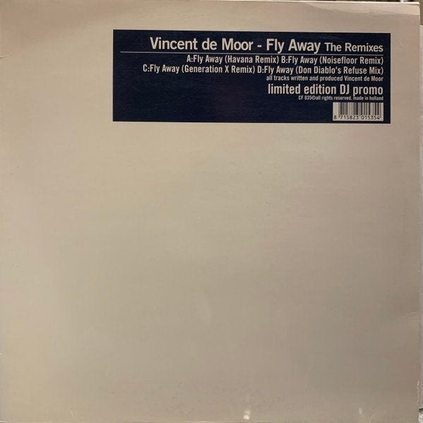 Vincent De Moor - Fly Away (The Remixes), CD & DVD, 12 pouces, Trance, Enlèvement ou Envoi, Promo