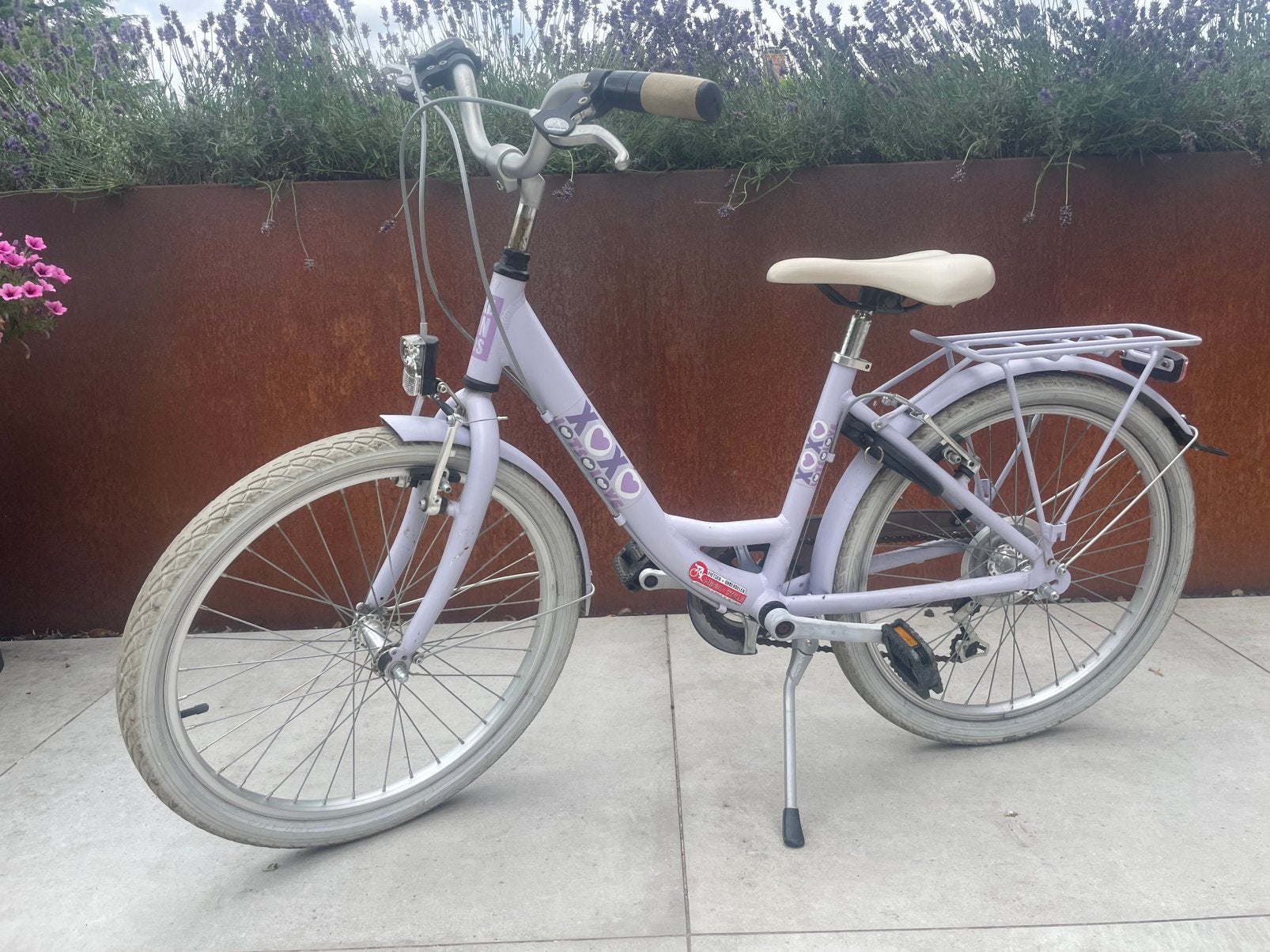 Meisjesfiets 22 inch, Fietsen en Brommers, Ophalen, 22 inch, Gebruikt, Velgrem