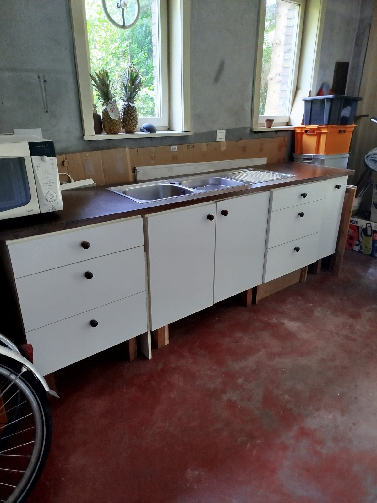 Keuken, Huis en Inrichting, Keuken | Complete keukens, Ophalen, Gebruikt, Wit, Enkelwandige keuken