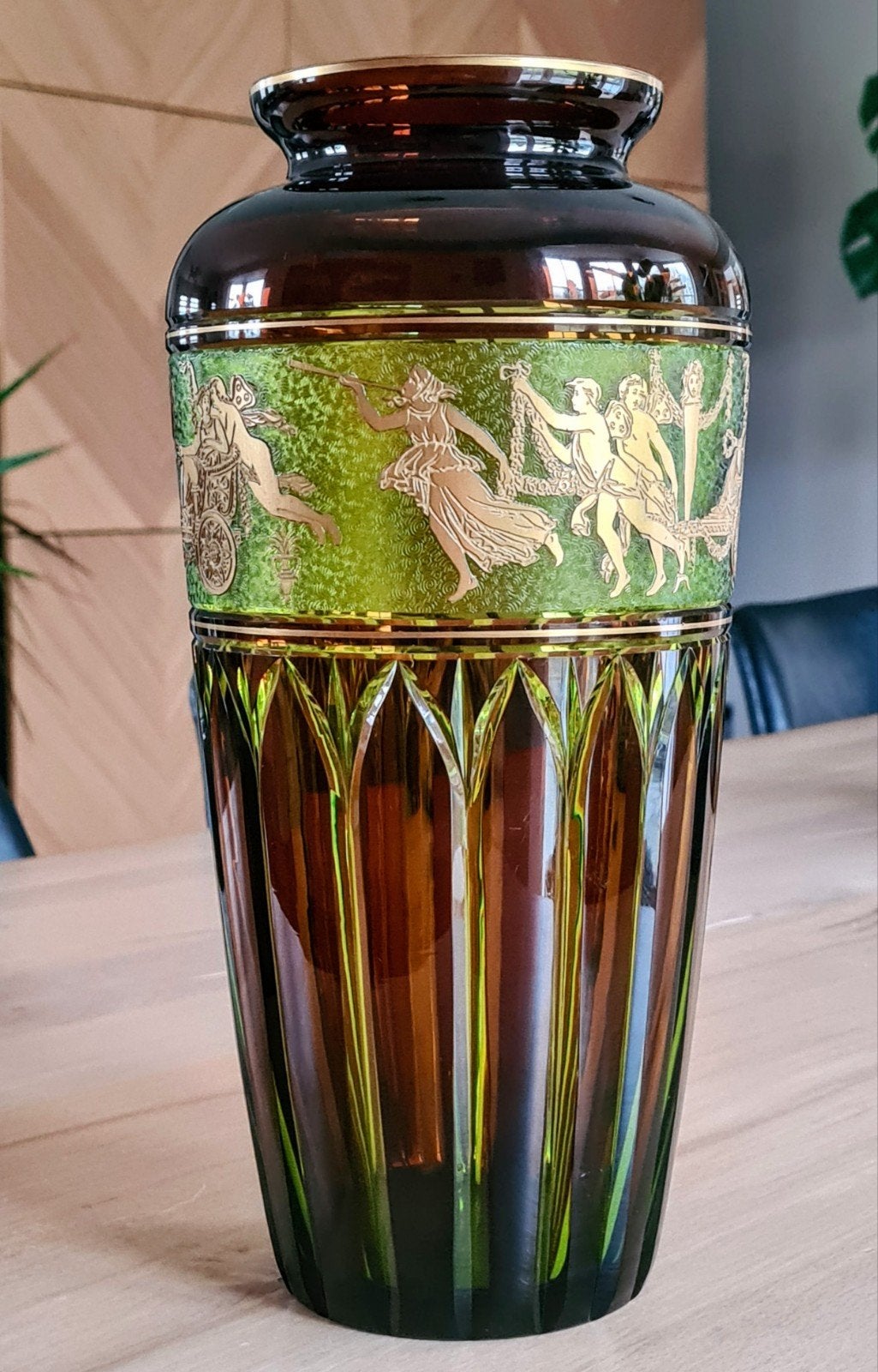 Val Saint Lambert vaas Viennois, Antiek en Kunst, Ophalen of Verzenden