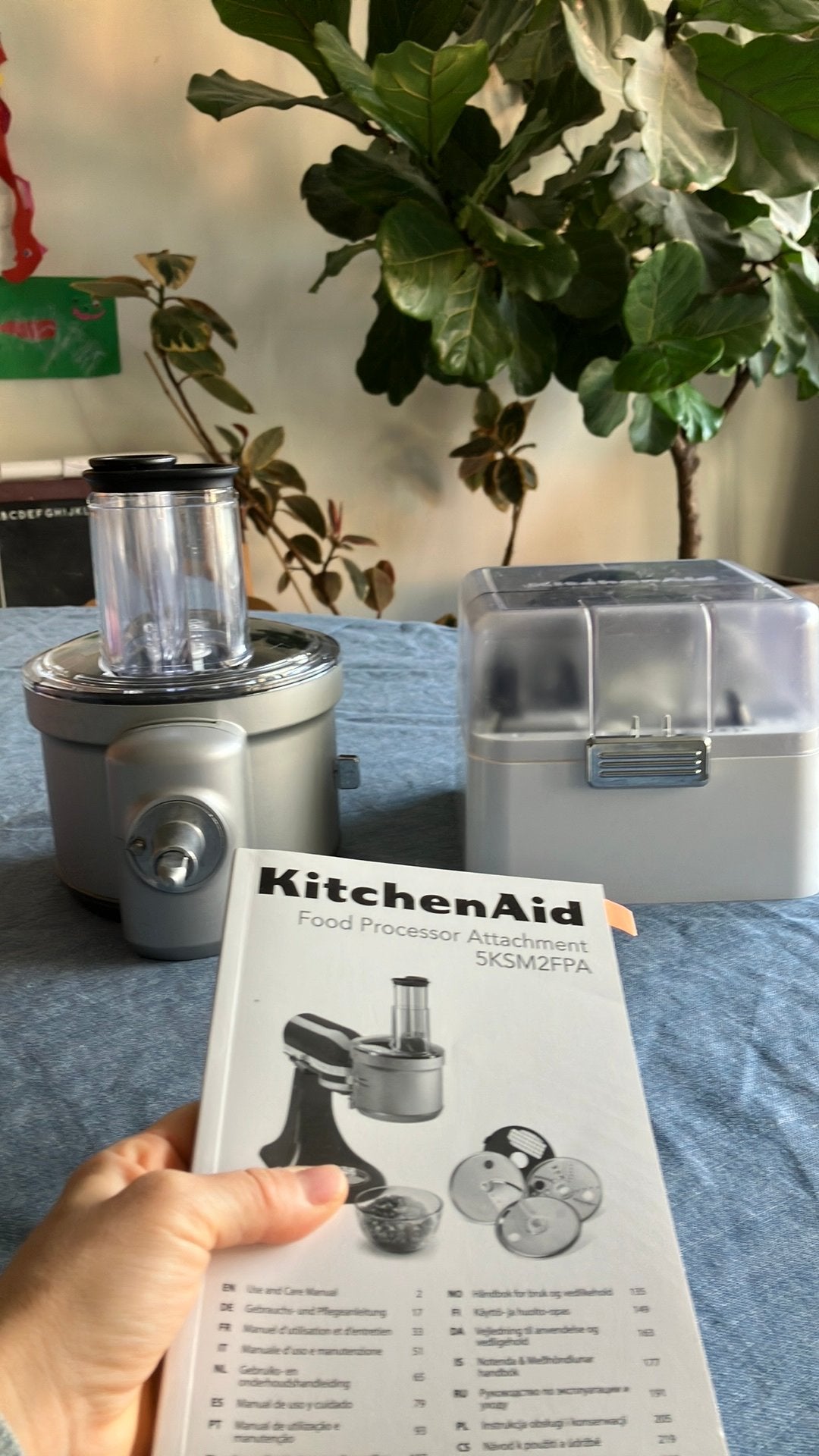 Kitchen aid food processor 5KSM2FPA, Elektronische apparatuur, Ophalen of Verzenden, Zo goed als nieuw