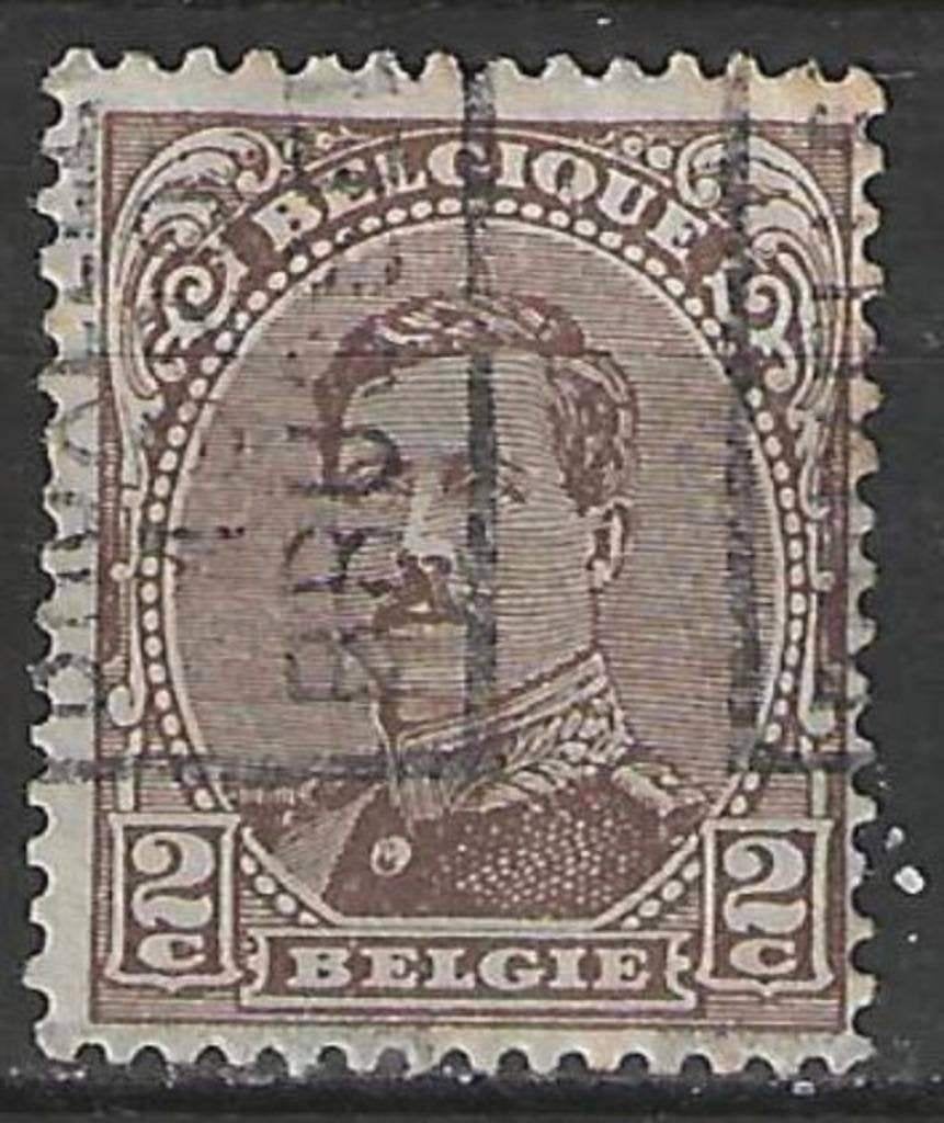 Belgique 1915 - Yvert/OBP 136 - Roi Albert Ier (ST), Envoi, Affranchi, Oblitéré, Maison royale