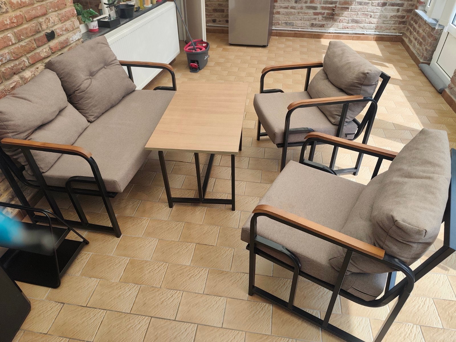 Salon de jardin complet, Enlèvement, Bois