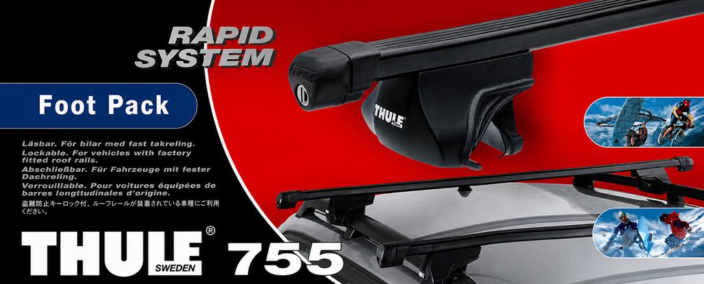 Thule 755 Dakdragers, Auto diversen, Dakdragers, Ophalen, Gebruikt