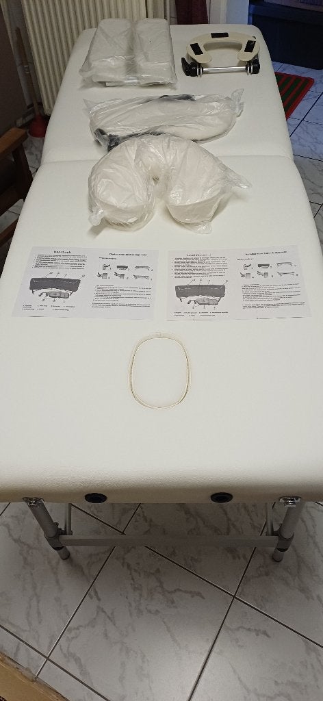 Massagetafel, draagbaar, wit, Symex, Sport en Fitness, Massageproducten, Ophalen, Nieuw, Massagetafel