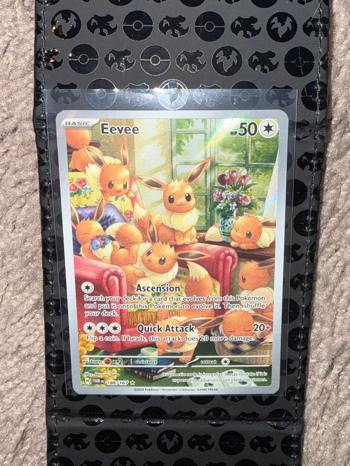 Pokémon kaart Eevee Twilight Masquerade 188, Hobby en Vrije tijd, Ophalen of Verzenden, Nieuw