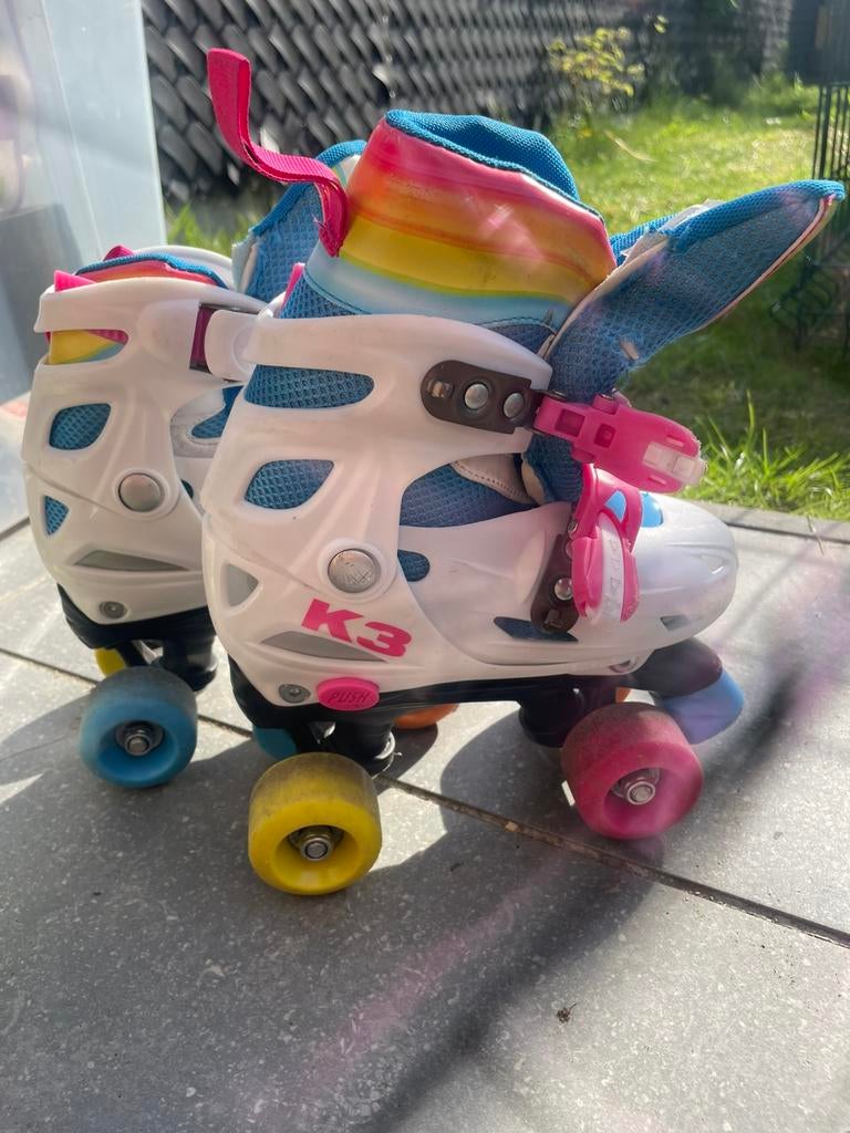 K3 rolschaatsen maat 31-34, Kinderen en Baby's, Kinderen, Ophalen of Verzenden, Verstelbaar, Gebruikt