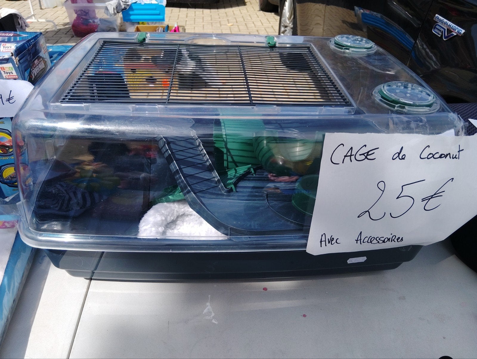 cage Hamster, Enlèvement