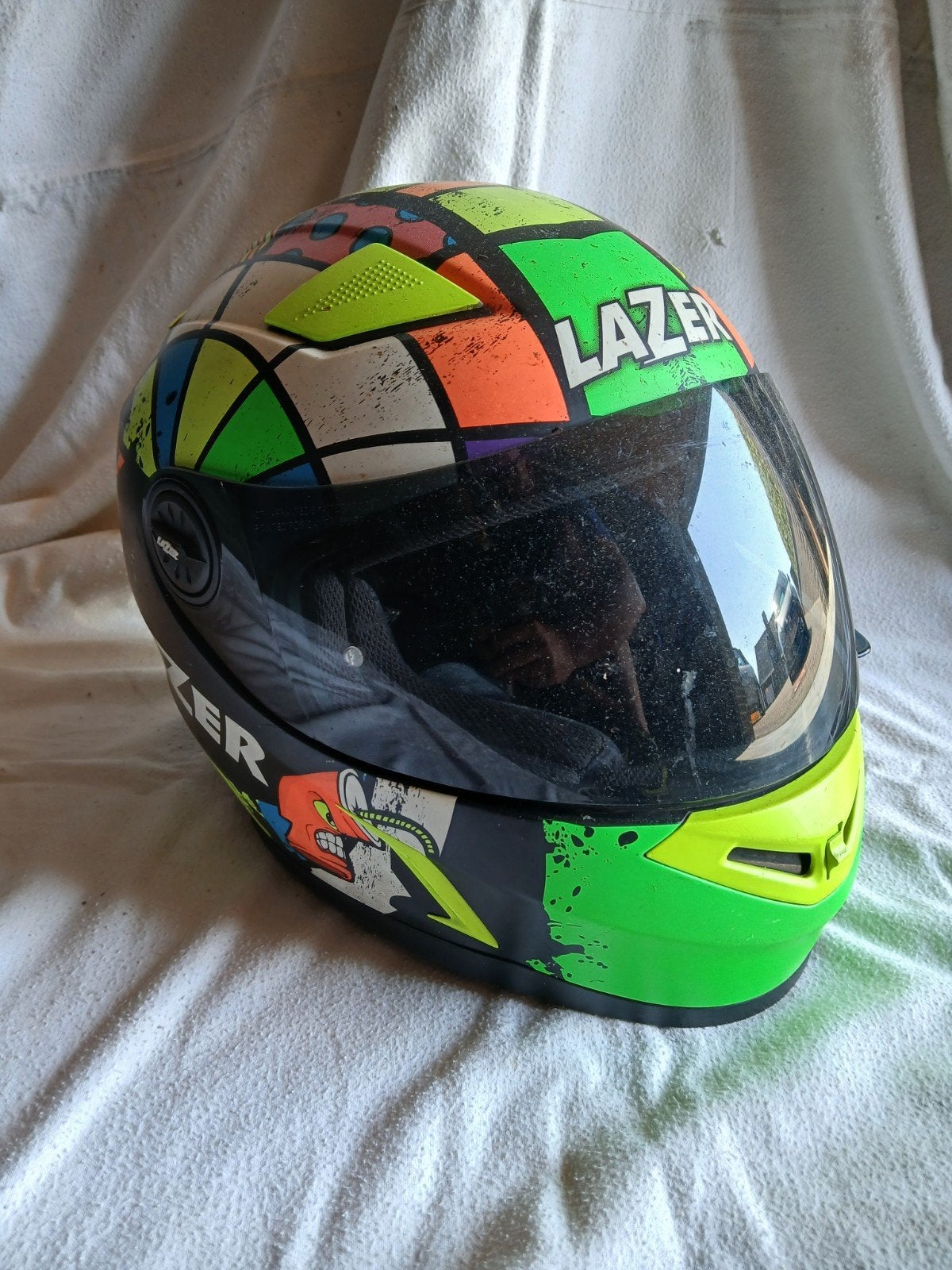 Casque Lazer Bayamo taille L, Lazer, Seconde main, Enlèvement ou Envoi, Casque intégral