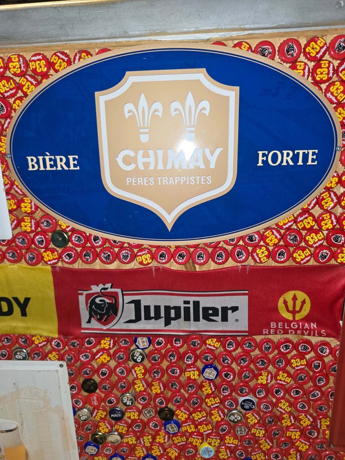 Chimay plaque émaillée lot de 4, Verzamelen, Ophalen