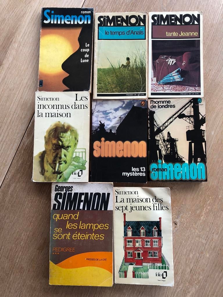 8 livres de G.Simenon, Enlèvement, Utilisé
