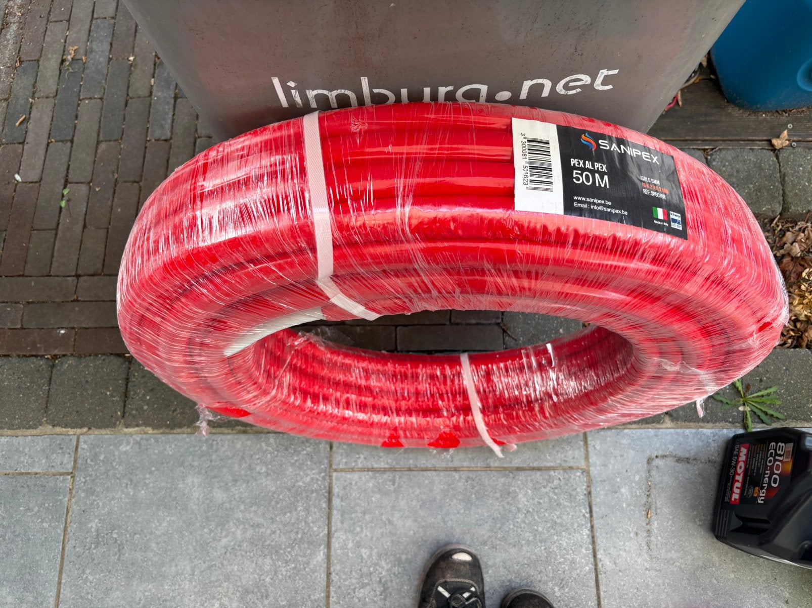 Alpex 16mm rood geisoleerd 50m, Bricolage & Construction, Enlèvement, Comme neuf