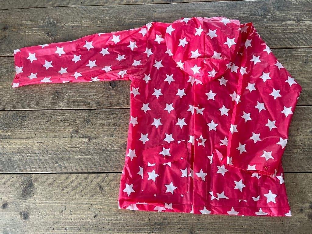 HEMA roze regenjas met kap 122 - 128, Kinderen en Baby's, Meisje, Ophalen of Verzenden, Zo goed als nieuw, Hema