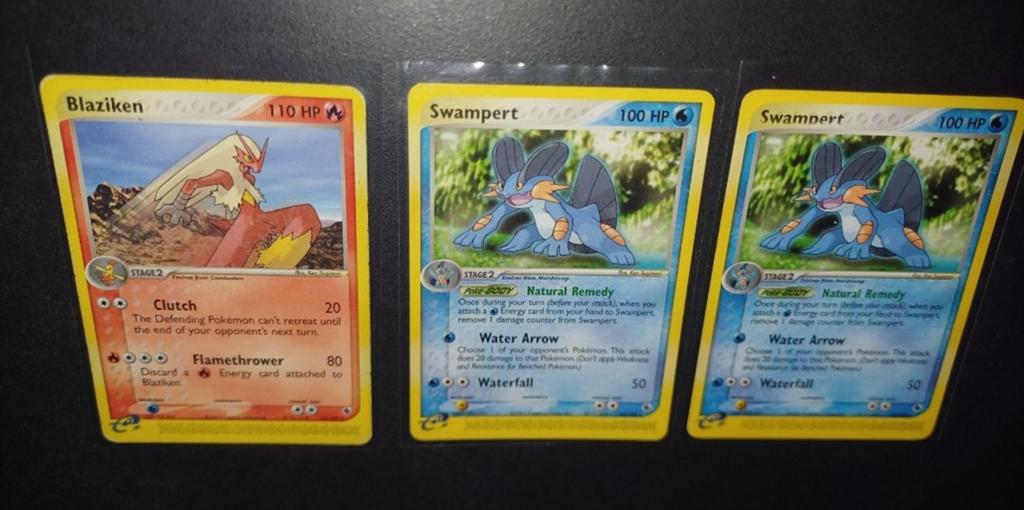 Vintage: Lotje Blaziken & Swampert Ex Ruby & Sapphire, Ophalen of Verzenden