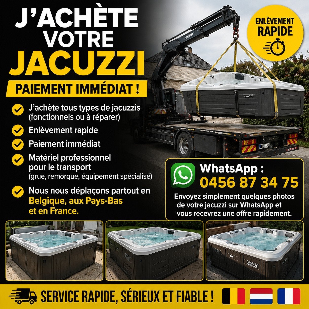 WIJ KOPEN UW JACUZZI, Jardin & Terrasse, Accessoires de piscine