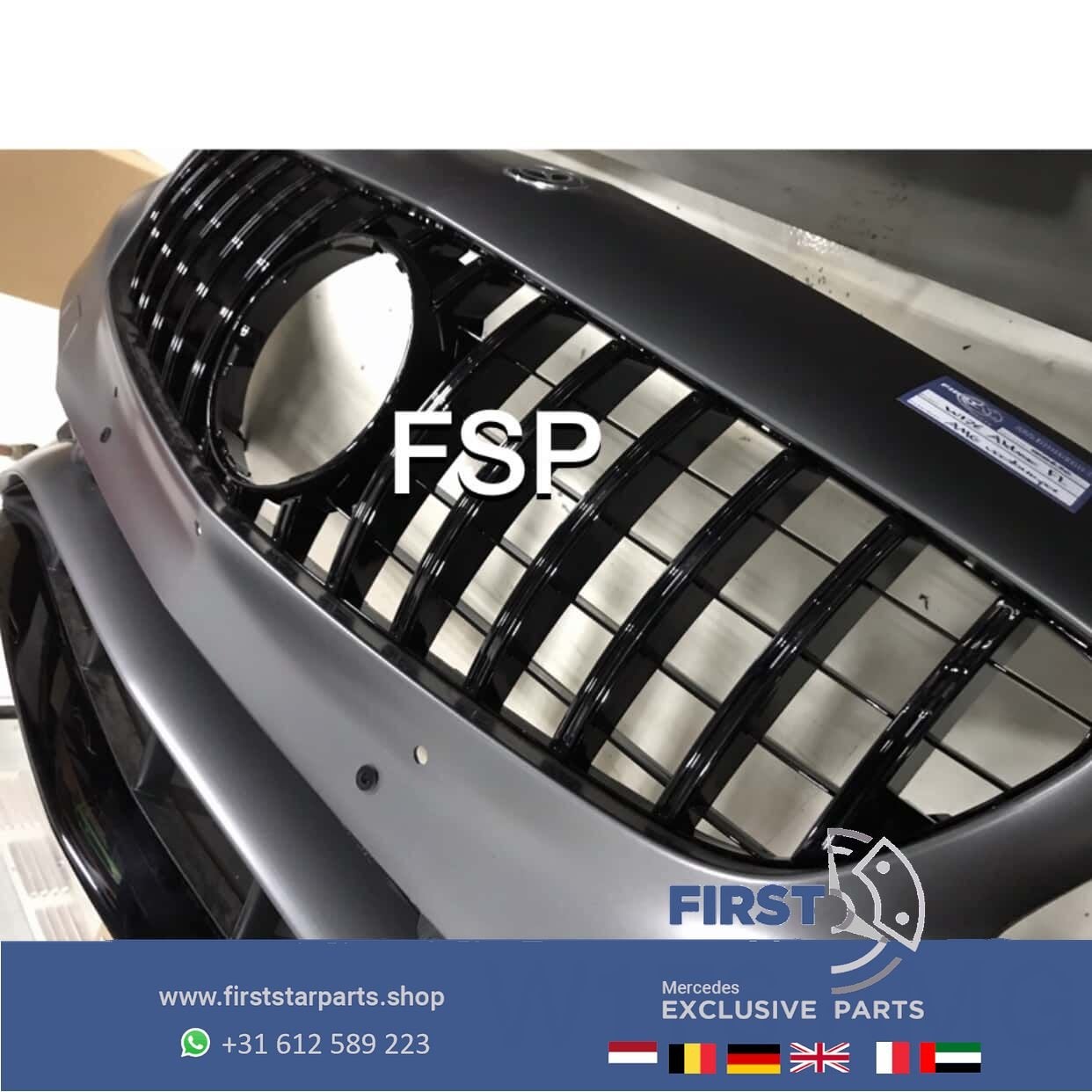 W176 Facelift AMG Voorbumper A Klasse bumper 45 Panamericana, Gebruikt, -, Voor, Ophalen of Verzenden